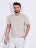 Maglia Gran Sasso mezza manica organic cotton beige sabbia