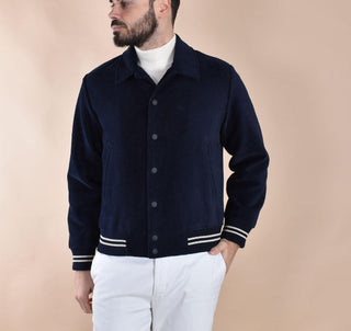 Giubbotto Circolo 1901 blu Varsity Corduroy CN4967007 CIRCOLO 1901