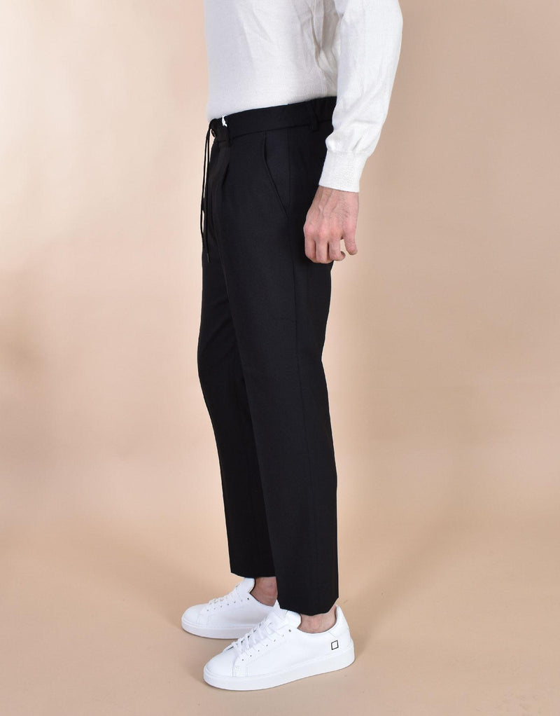 Pantalone Be Able Riccardo nero WML lacci WML RIC03 BE ABLE