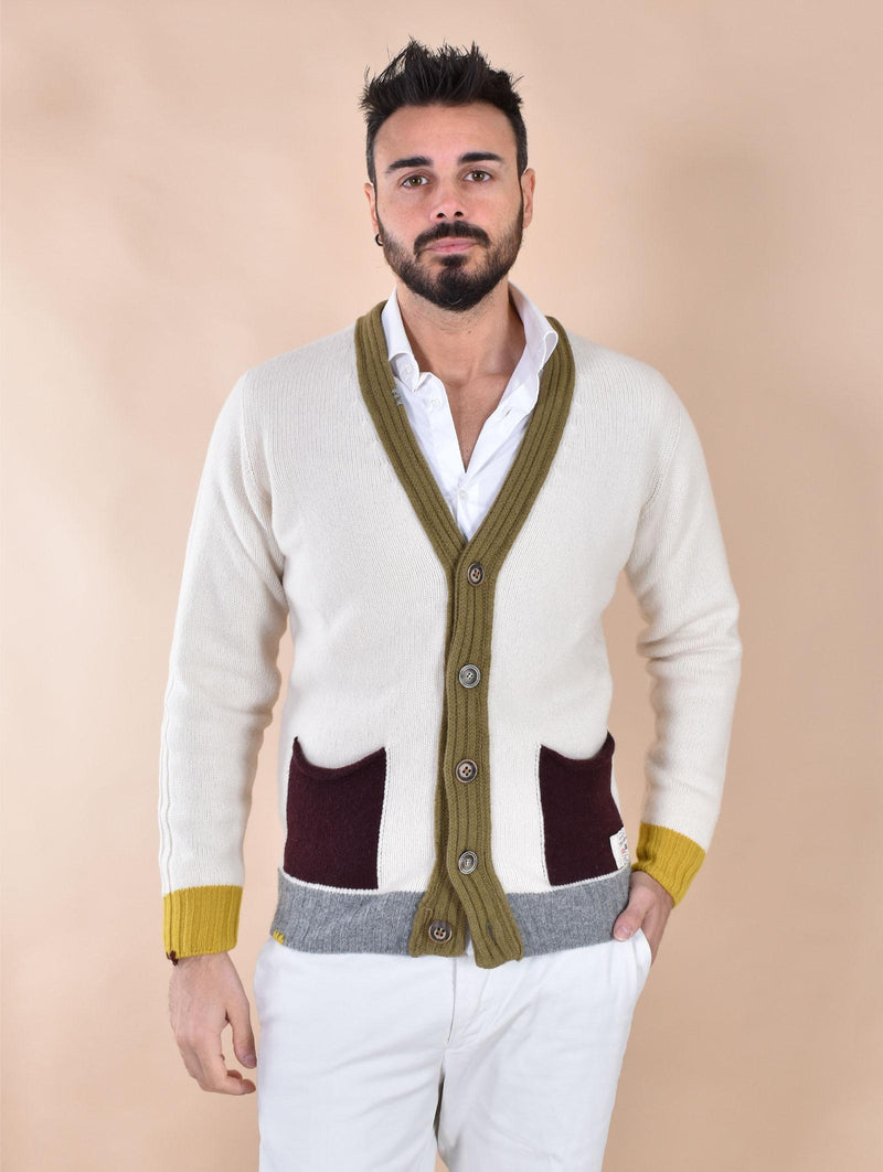 Cardigan BoB Cork bianco multicolor CORK01 BOB