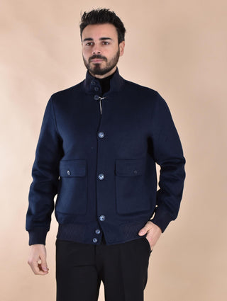 Giubbino Daniele Alessandrini bomber blu J00402 DANIELE ALESSANDRINI