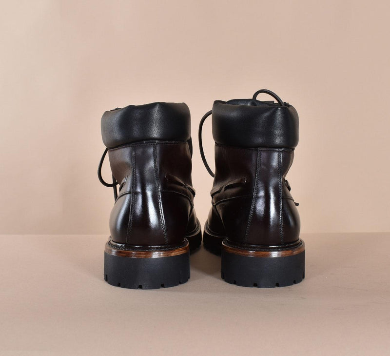 Scarpe Claudio Marini stivaletti anfibi moro 835301 CLAUDIO MARINI