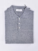Polo Gran Sasso lino cotone blu