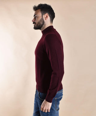 Maglia lupetto Tagliatore collo alto bordeaux LIONEL LIONEL291 TAGLIATORE