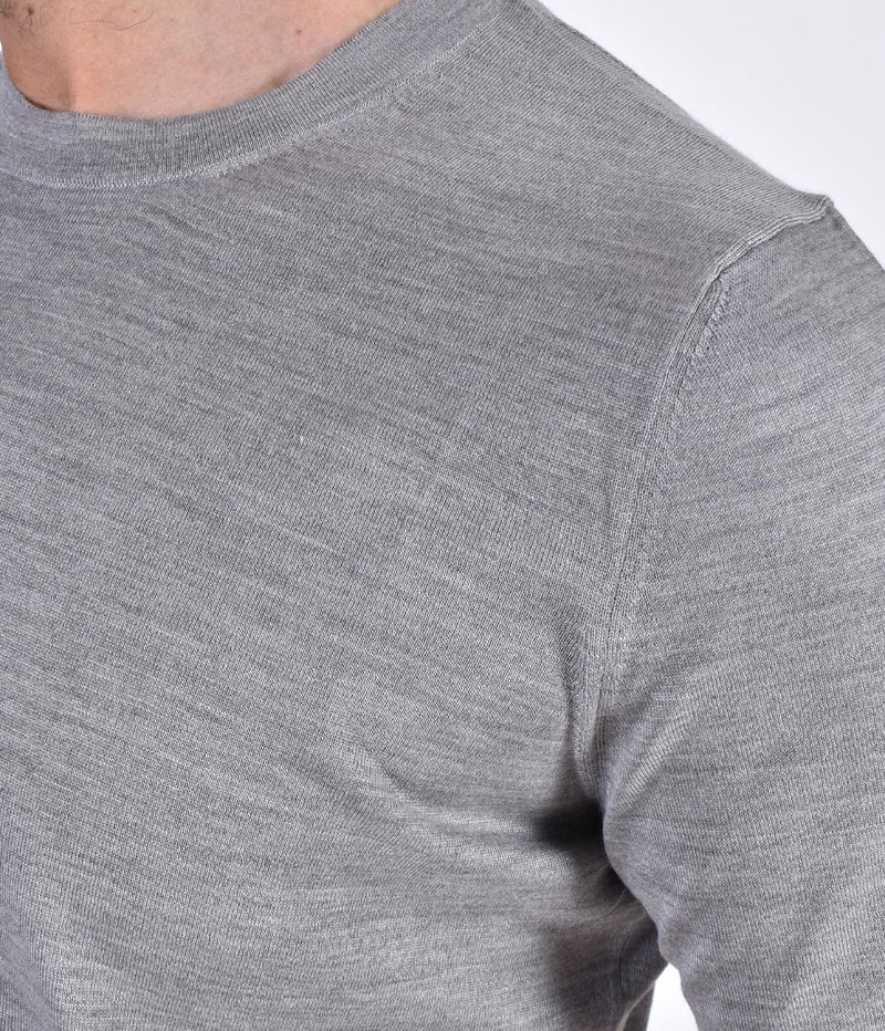 Maglia Gran Sasso cashmere seta lana grigio 
