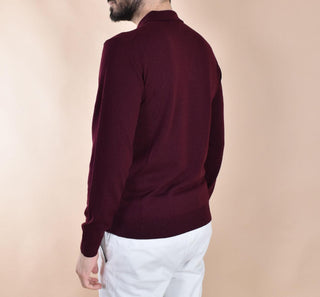 Polo Daniele Fiesoli rasata merino extrafine vinaccia 9044053 DANIELE FIESOLI