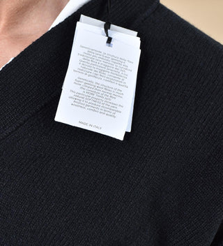 Cardigan Gran Sasso Super Geelong nero 23188 25051099 GRAN SASSO