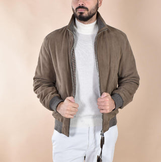 Giubbotto Jack Leather camoscio fango Tobia TOBIAF14 THE JACK LEATHERS