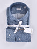 Camicia Borriello lino blu