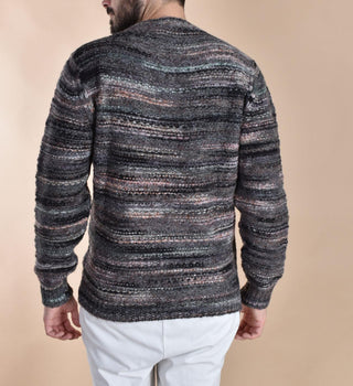 Maglione Officina 36 nero grigio mod NS13601 OFFICINA 36