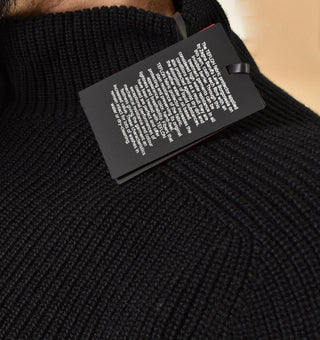 Maglia Gran Sasso lupetto zip Rain Wool nero 24117 24601099 GRAN SASSO