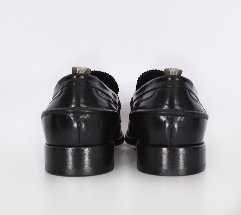 Mocassini Officine Creative fatte a mano neri pelle Balance BALANCE1000 OFFICINE CREATIVE