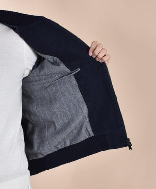 Giubbotto Circolo 1901 bomber college blu Raglan CN51010090 CIRCOLO 1901