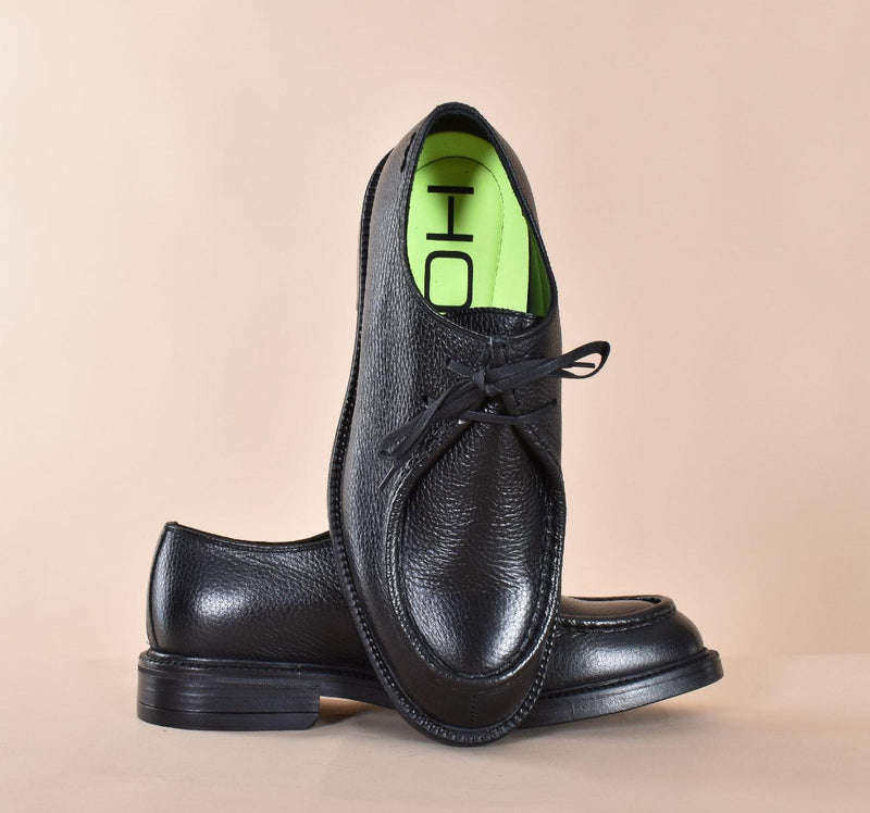 Scarpe Alexander Hotto pelle martellata nero 6801701 ALEXANDER HOTTO