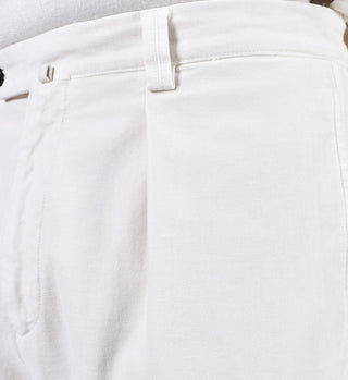 Pantalone Berwich velvet stretch bianco panna velluto DV2000299 BERWICH