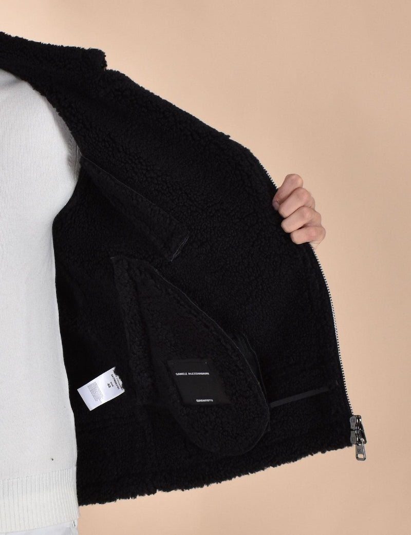 Eco montone Daniele Alessandrini nero J101101 DANIELE ALESSANDRINI