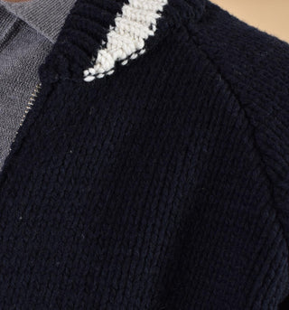 Giubbotto Circolo 1901 college bomber lana blu CN51641123 CIRCOLO 1901