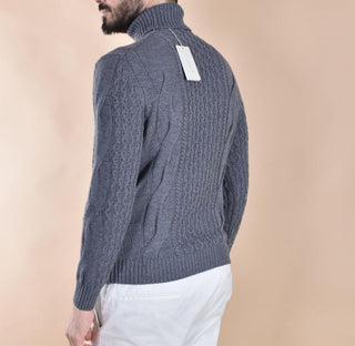 Dolcevita Luigi Gentile trecce grigio 119104 LUIGI GENTILE