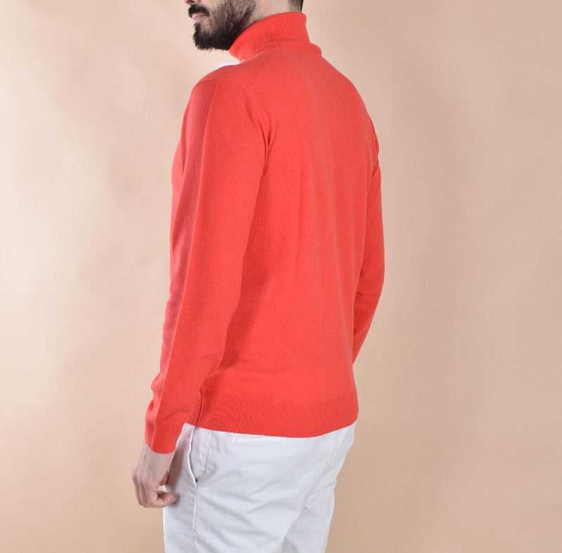 Maglia Della Ciana dolcevita cashmere lana corallo 1802005 Della Ciana