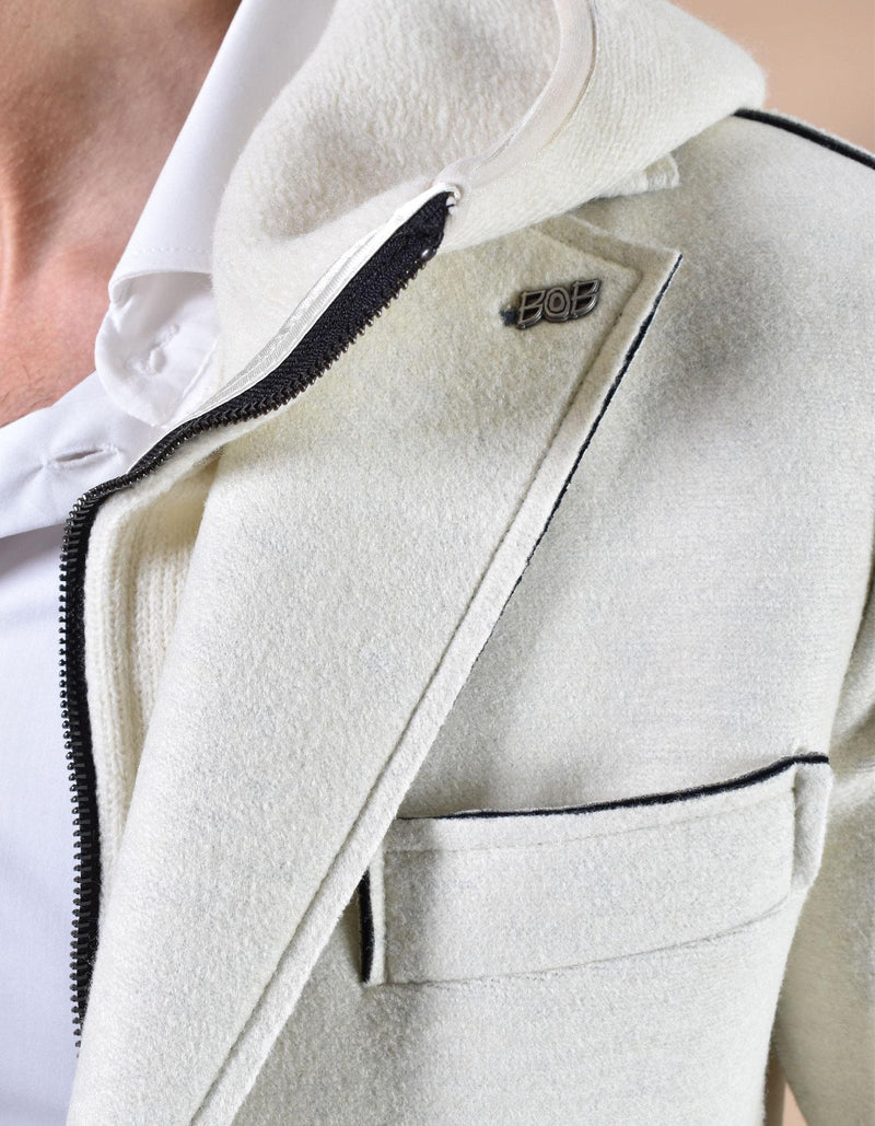 Cappotto BoB bianco panna Andy giubbino interno ANDY1 53TRT04 BOB