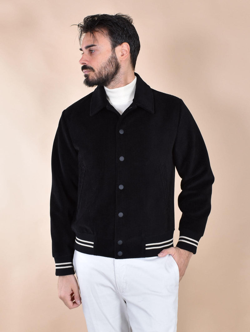 Giubbotto Circolo 1901 nero Varsity Corduroy CN49670001 CIRCOLO 1901