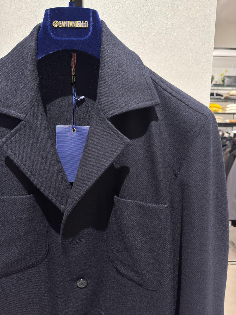 GIacca Santaniello blu sahariana 373679B SANTANIELLO