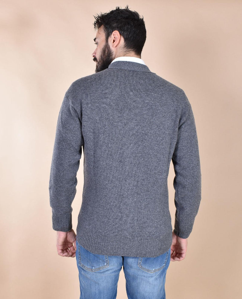 Cardigan Gran Sasso Super Geelong grigio 23188 25051093 GRAN SASSO