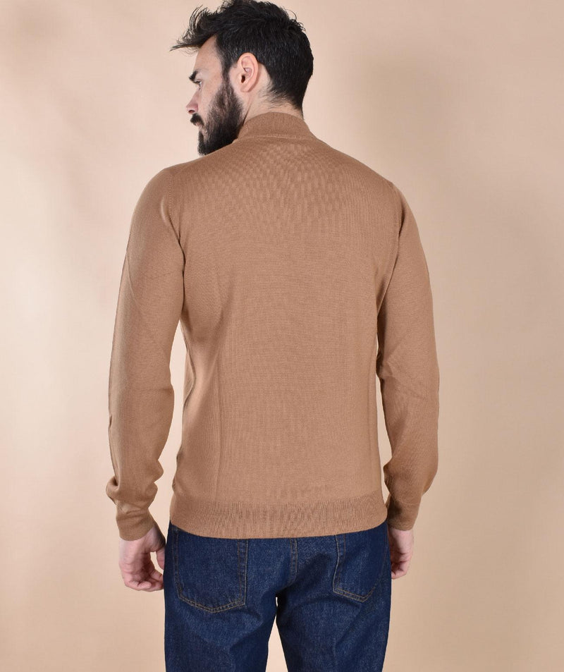 Maglia Gran Sasso lupetto cammello merinos extrafine 55155 14290149 GRAN SASSO