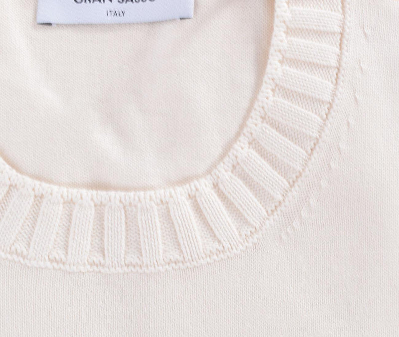 Maglia Gran Sasso mezza manica cotton egyptian crema 