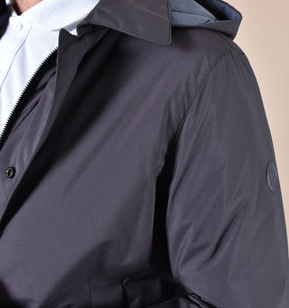 Spolverino People of Shibuya cappotto Takuya marrone cappuccio PM773290 People of Shibuya