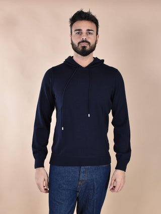 Maglia Cappuccio Gran Sasso Athleisure blu 57122 14801598 GRAN SASSO