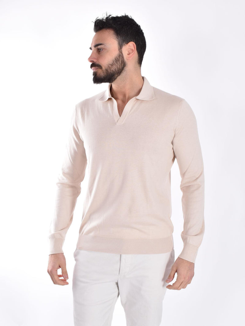 Polo Gran Sasso Suvin manica lunga beige 