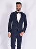 Abito Simbols smoking blu collo scialle
