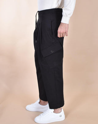Pantalone Yes London tasconi nero twill XP333702 YES LONDON