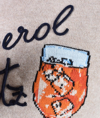 Maglia Mc2 Saint Barth beige Aperol Spritz drink 0289611 MC2 SAINT BARTH