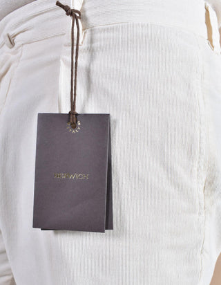 Pantalone Berwich ecru costine velluto Chiaia DV0122BX275 BERWICH