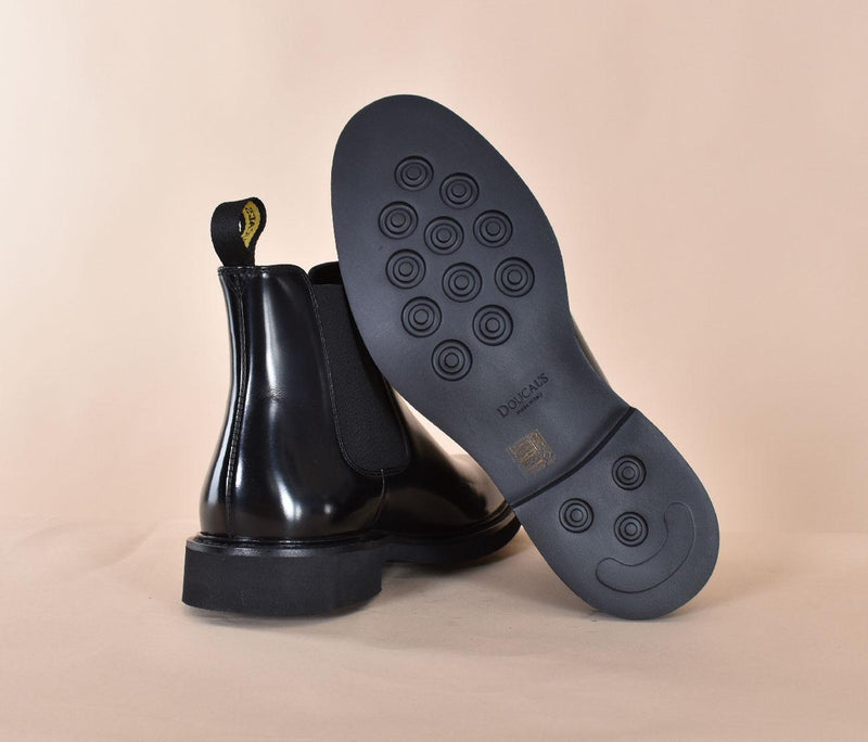 Scarpe Doucal's Beatles nere pelle opaca DU1343GENOUF007NN00 DOUCAL'S