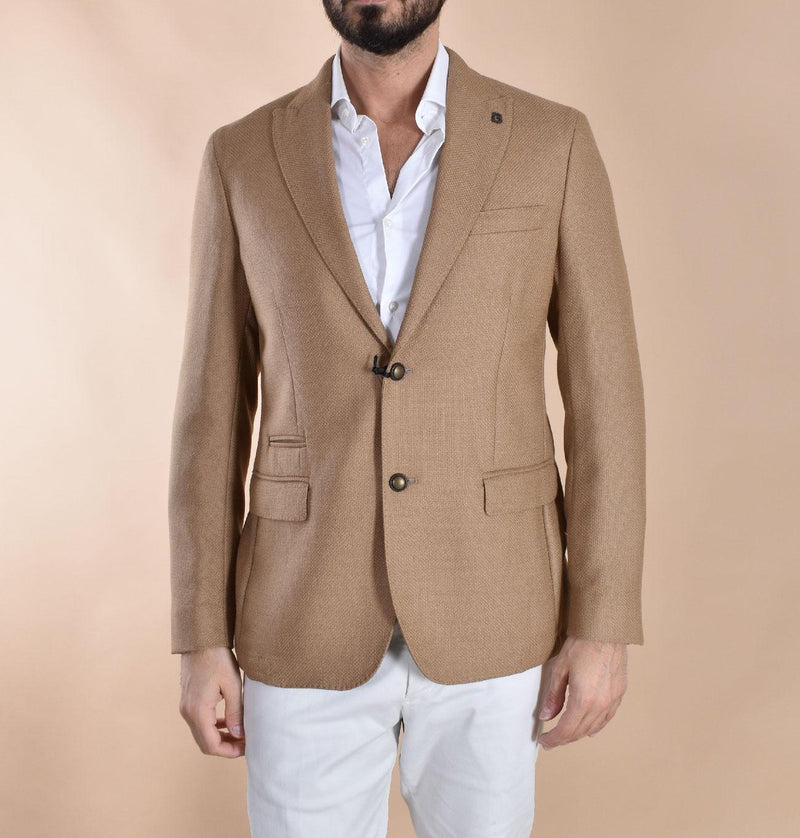 Giacca Breras Milano cammello Aquila lana vergine AQUILAGA470 BRERAS Milano