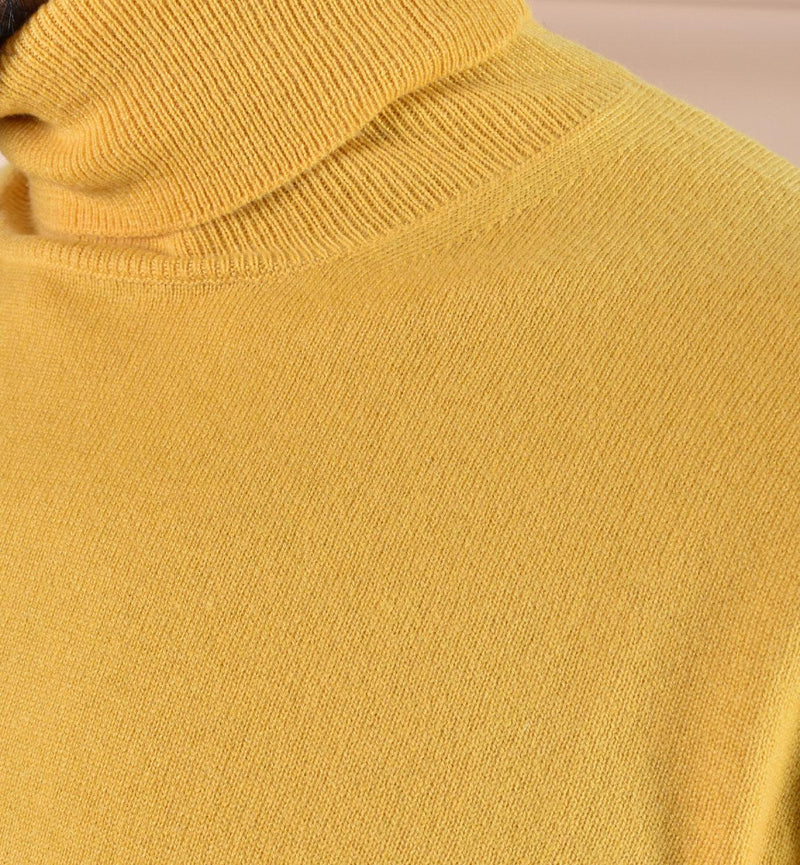 Maglia Della Ciana dolcevita cashmere lana senape 1802004 Della Ciana