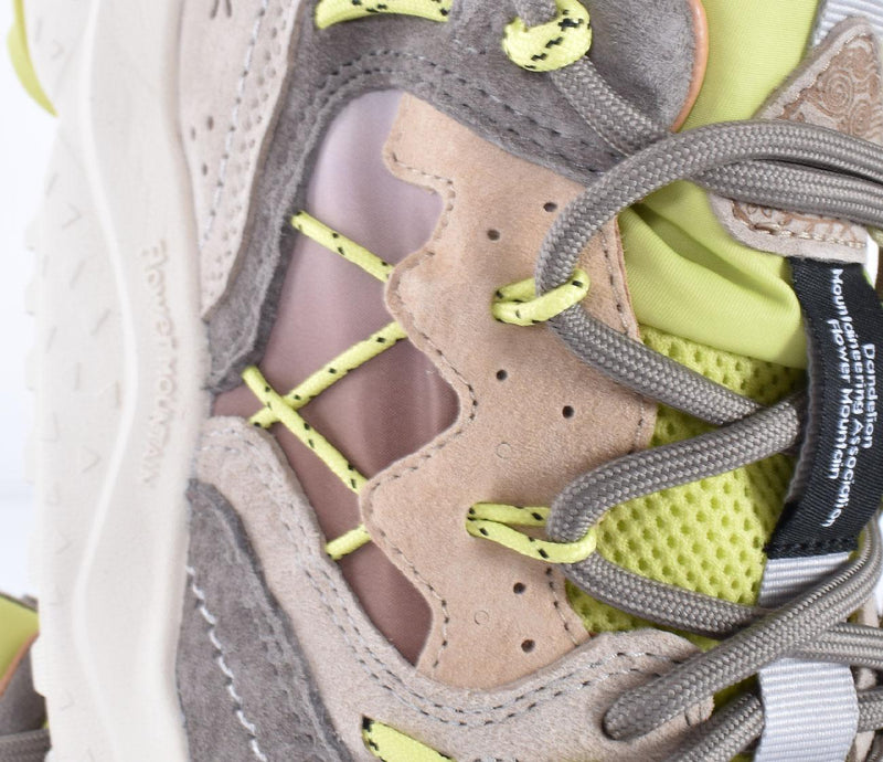 Sneakers Flower Montain Yamabushi taupe lime 