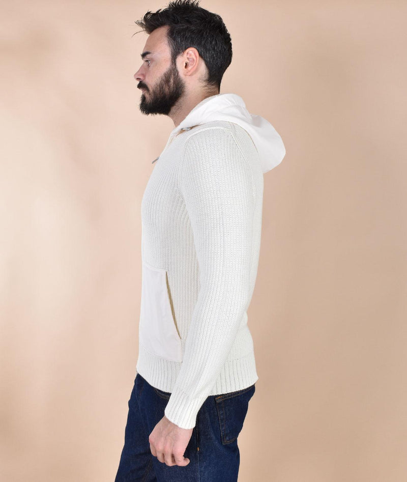 Felpa maglione Gran Sasso Rain Wool bianco 13198 24640005 GRAN SASSO