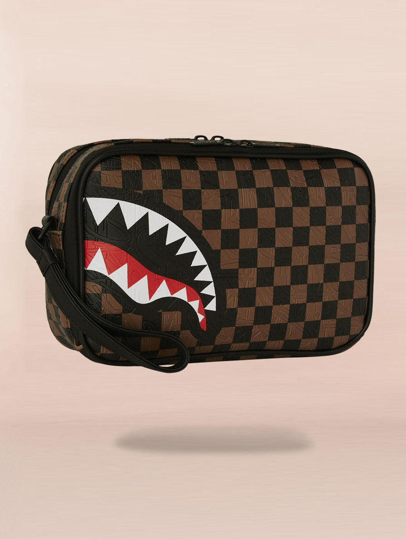 Pochette Sprayground check 2 emboss toiletry beauty case 