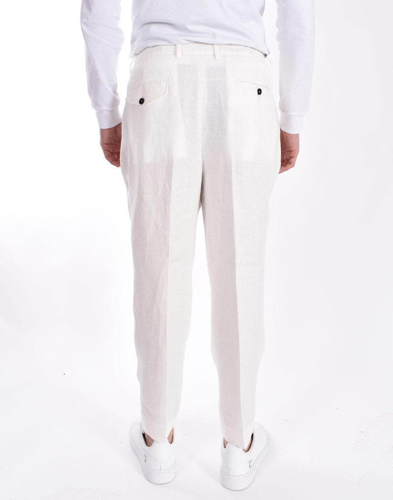 Pantalone Be Able Sammy lino bianco 
