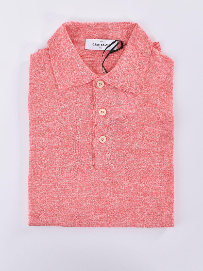 Polo Gran Sasso lino rosso 