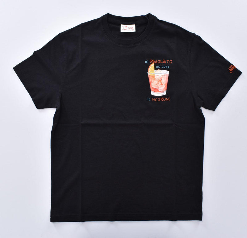 T-shirt Mc2 Saint Barth nera ho sbagliato negroni 