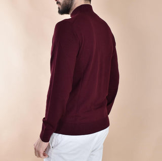 Maglia Daniele Fiesoli lupetto zip vinaccia DF904853 DANIELE FIESOLI