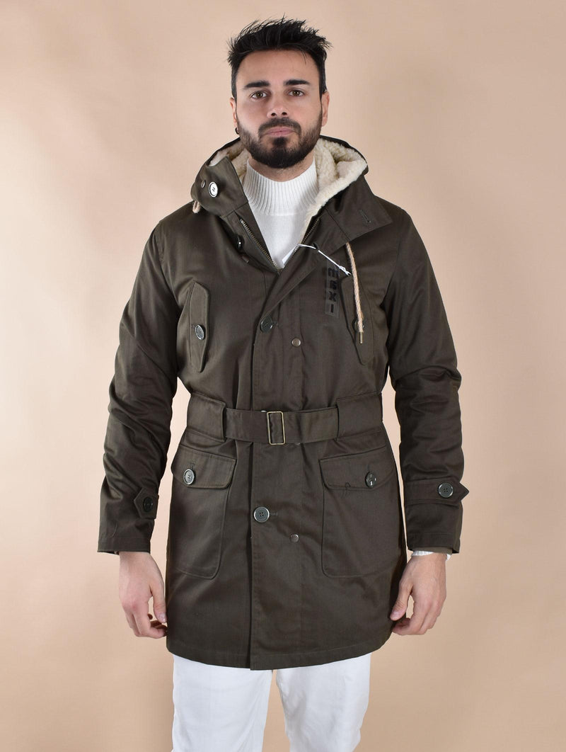 Giubbotto l'eskimo parka cintura verde MAXI01 l'eskimo