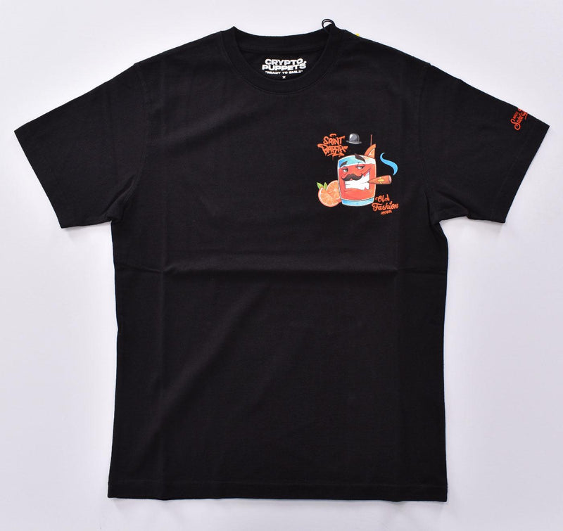 T-shirt Mc2 Saint Barth Crypto puppet nera old fashion 