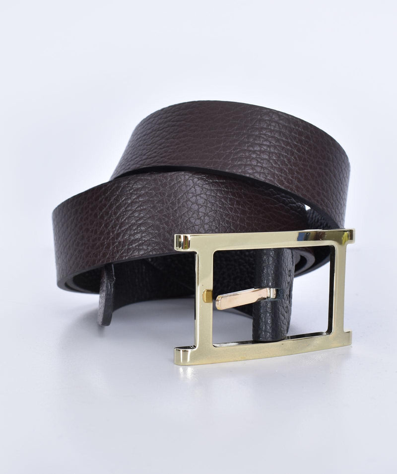 Cintura Orciani double face micron nero ebano U0823801 ORCIANI