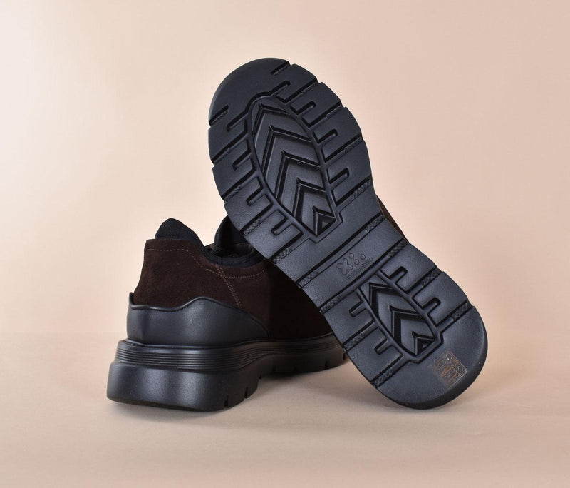 Scarpe Fabi doppio tessuto suede moro Velour FU1232B03LON84NH09 FABI